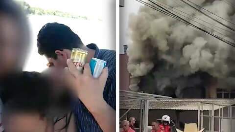 Homem beijando criança e incêndio em tapeçaria lideram visualizações