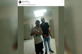 Natanael postou foto com amigo 2h30 antes de acidente fatal. (Foto: Redes Sociais)