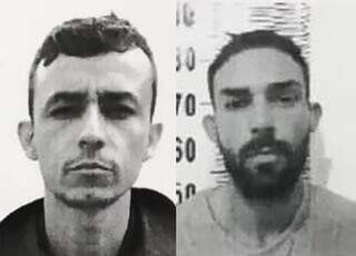 Paulo Rodrigo (à esquerda) e Diego Cardoso, os presos que fugiram hoje, em Ponta Porã. (Foto: Reprodução)