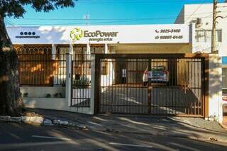 Escritório da EcoPower em Campo Grande. (Foto: Kísie Ainoã) 