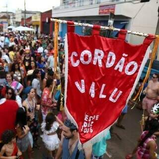 Bandeira do bloco de Carnaval Cordão Valu. (Foto: Reprodução Redes Sociais)