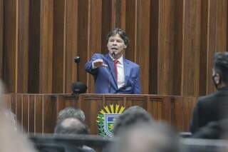 Paulo Duarte, que tomou posse na Assembleia Legislativa, destacou preocupação com o Pantanal. (Foto: Marcos Maluf)