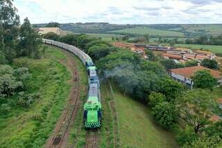 Ferrovia tem uma extensão total de 1.304 quilômetros passando por 8 cidades de MS. (Foto: Divulgação)