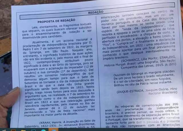 Reda&ccedil;&atilde;o da UFMS surpreende lembrando 7 de Setembro com &quot;Independ&ecirc;ncia ou morte&quot; 