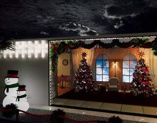 Projeto do espaço interno da casa natalina. (Foto: Studio House)