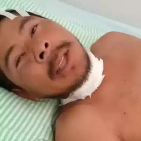&ldquo;Me seguraram e cortaram a minha garganta&rdquo;, diz homem que foi enterrado vivo  