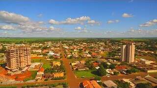 Imagem panorâmica de Sidrolândia, localizada a 71 km de distância da Capital. (Foto: Divulgação)