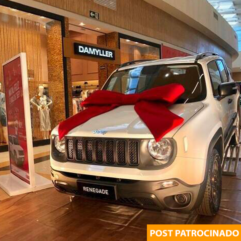 Jeep Renegade é presentão em sorteio de Natal no Norte Sul Plaza