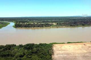 Local onde será construída a ponte sobre o Rio Paraguai. (Foto: Divulgação)