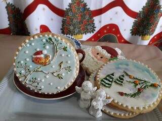 Biscoitos de Natal decorados também são super fofos. (Foto: Arquivo Pessoal)