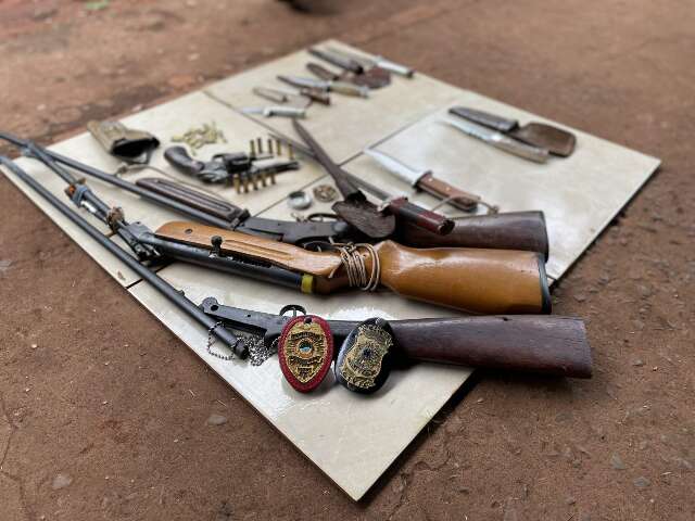 Idoso que matou homem a facada &eacute; preso com armas em assentamento