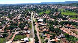 Imagem aérea do município de Rio Verde de Mato Grosso. (Foto: Divulgação)