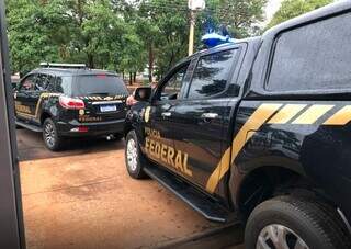 Policiais saindo para operação na terça-feira. (Foto: Divulgação/PFMS)