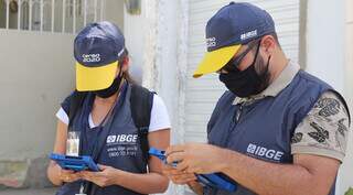 Agentes durante trabalho no Censo do IBGE (Foto: Divulgação | IBGE)