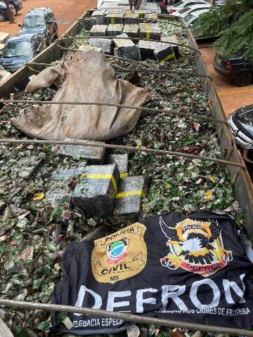 Com maconha em carga de vidro, Defron chega a 91,3 t de drogas apreendidas 