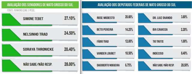 Pesquisa avalia desempenho de parlamentares de MS