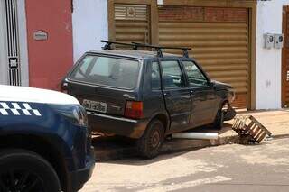 Carro foi roubado horas antes do acidente (Foto: Henrique Kawaminami)