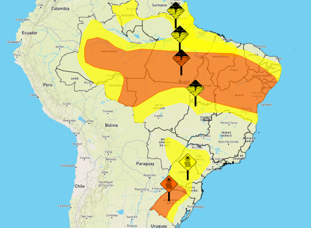 Inmet coloca 37 cidades em alerta para baixa umidade relativa do ar