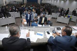 Sessão ordinária na Câmara Municipal de Vereadores, em Campo Grande. (Foto: Divulgação/Izaías Medeiros)