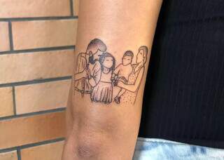Recentemente a imagem virou tatuagem mais que especial para Andreza. (Foto: Arquivo Pessoal)