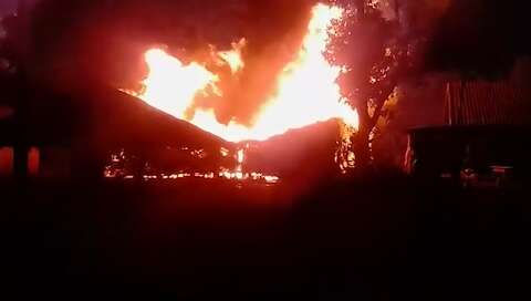 Casa de reza indígena é incendiada no município de Douradina