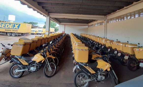 Correios promove leil&atilde;o de 90 motocicletas com lances a partir de R$ 2 mil