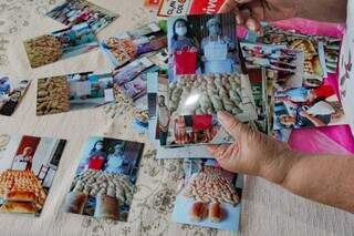 Fotos que ela faz de celular e depois imprime para guardar de recordação. (Foto: Marcos Maluf)