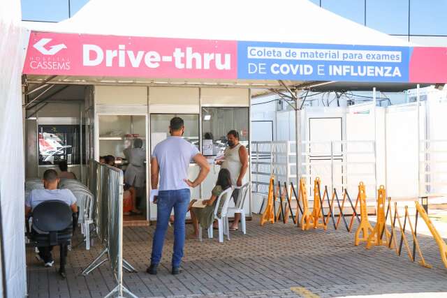 Parceria da Cassems e governo vai oferecer 800 testes de covid gratuitos por dia