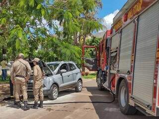 Princ&iacute;pio de inc&ecirc;ndio em ve&iacute;culo assusta no Rita Vieira: &quot;foi desesperador&quot;