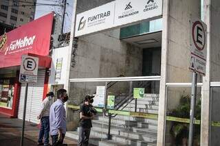 Fachada da Funtrab no Centro de Campo Grande. (Foto: Arquivo/Campo Grande News)