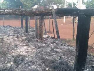 Casa de reza foi incendiada em dezembro do ano passado (Foto: Aty Guasu/Reprodução)