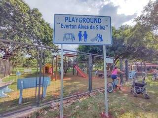 Guarda foi homenageado com nome de playground no Parque Jacques da Luz. (Foto: Marcos Maluf))