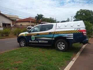 Polícia Militar esteve no local. (Foto: Hoje Mais)