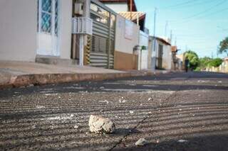 Local onde mulher correu para pedir ajuda. (Foto: Henrique Kawaminami)