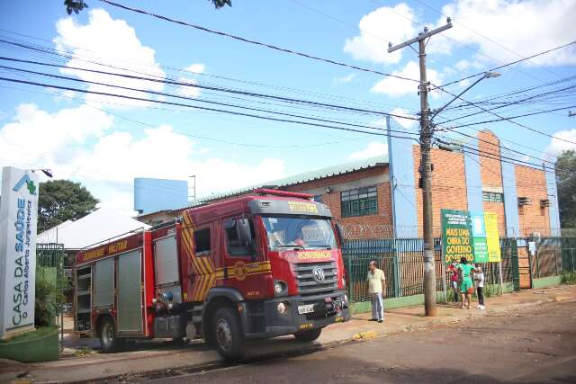 Bombeiros s&atilde;o acionados para conter princ&iacute;pio de inc&ecirc;ndio na Casa da Sa&uacute;de