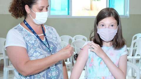 Capital libera vacinação para crianças de 8 anos