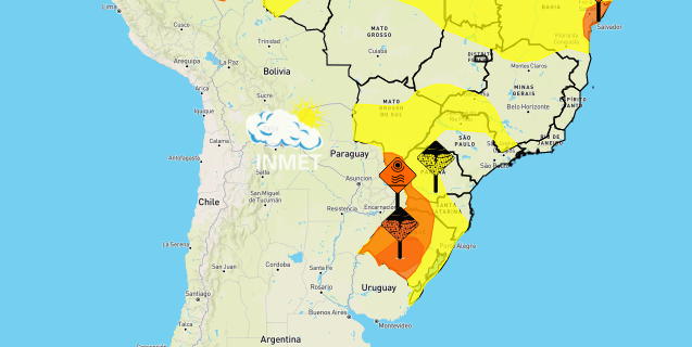 MS tem alerta de temporal e nova onda de calor com m&aacute;xima de 41&ordm;