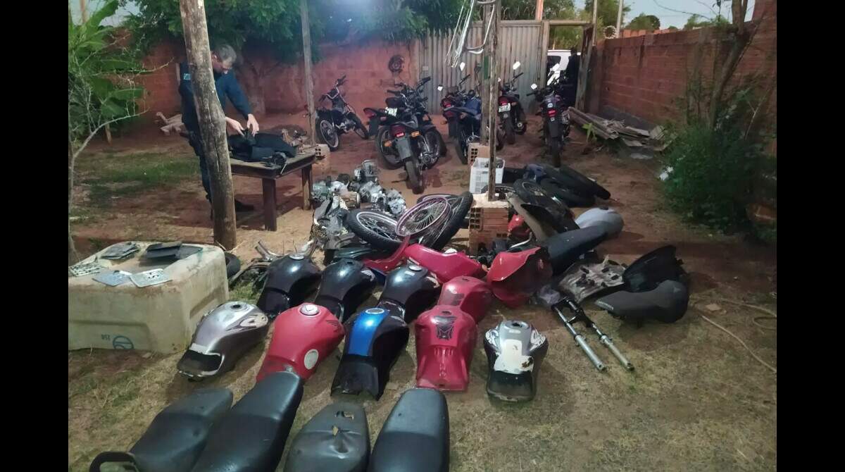 Desmanche de motos é encontrado em Barueri