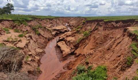 Erosões e destruição de córrego rendem multa de R$ 50 mil a fazendeiro