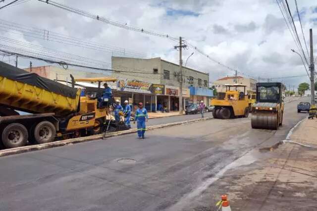 Recapeamento de trecho da Rua Marechal Rondon termina esta semana