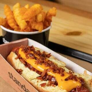Hot dog de carne bovina é uma das opções do menu. (Foto: Arquivo Pessoal)