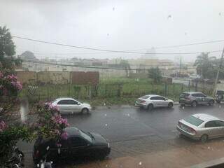 Chuva no bairro Coronel Antonino. (Foto: Direto das Ruas)