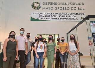 Equipe do Nudeca, responsável pelo mutirão online. (Foto: Divulgação | Defensoria Pública de MS)