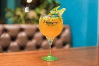 Gin tropical faz parte do menu de drinks. (Foto: Arquivo Pessoal)