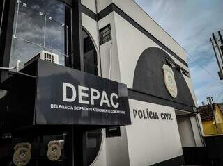 Depac Centro, onde o caso de estelionato foi registrado. (Foto: Marcos Maluf)
