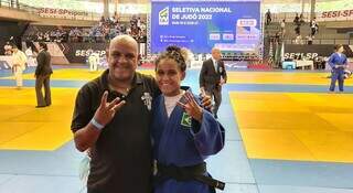 Alexia comemorando a terceira vitória na seletiva (Foto: Divulgação | Fundesporte)