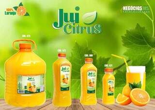 Jui Citrus, um show de sabor e refrescância 100% integral. (Foto: Negócios MS)