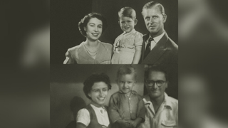 Na foto acima, está a família real e embaixo, Floriza com seu esposo e filho. (Foto: Mozart Sávio)