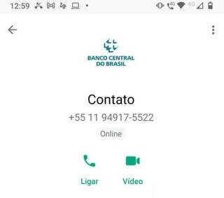 Tio da servidora recebeu ligação do &#34;Banco Central do Brasil&#34;. (Foto: Divulgação)