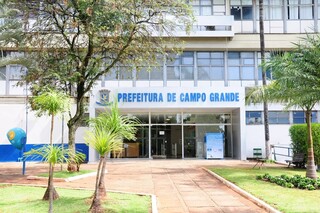 Fachada da Prefeitura de Campo Grande (Foto: Paulo Francis/Arquivo)